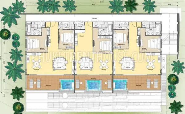 KAT19944: Sea View Apartment with Jacuzzi on Balcony. 照片 #15