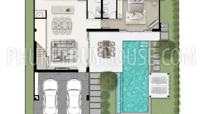 BNJ23044: 3-Bedroom Private Pool Villa in Bang Jo, Phuket. 照片 #3