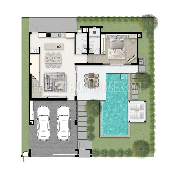 BNJ23044: 3-Bedroom Private Pool Villa in Bang Jo, Phuket. 照片 #3