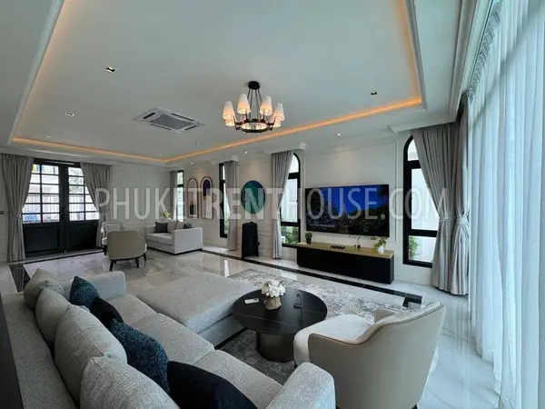 BAN23052: Luxury 3-Bedroom Pool Villa For Rent Near Bang Tao Beach, Phuket. Fotoğraf #1