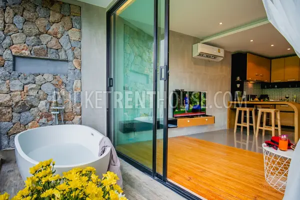 KAM20884: Luxury 1 Bedroom Studio with Bathtub on the Balcony in Kamala Area. Fotoğraf #96