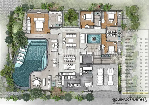 LAY23033: 4-Bedroom Custom Pool Villa in Layan, Phuket. Photo #3