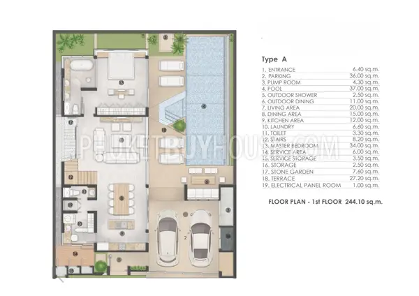 KOH23060: 3-Bedroom Private Pool Villa in Koh Kaew, Phuket. Photo #3