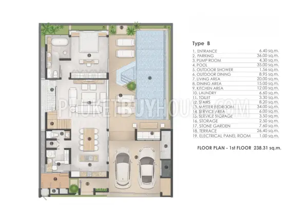 KOH23061: 3-Bedroom Private Pool Villa in Koh Kaew, Phuket. Photo #2