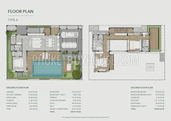 CHE23063: 3-Bedroom Ready-to-Move-In Pool Villa in Cherng Talay, Phuket. Photo #2