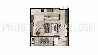 CHE23065: 1-Bedroom Modern Residence in Cherng Talay, Phuket. Photo #4