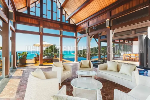 NAT20895: 5 bedroom villa with sea views. Nai Thon beach. 照片 #7