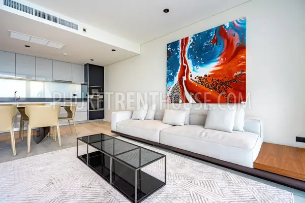 PAT23073: 3-Bedroom Sea View Duplex with Courtyard Garden For Rent in Patong, Phuket. Photo #8