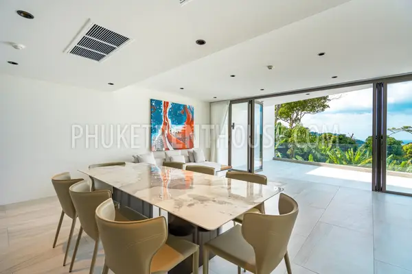 PAT23073: 3-Bedroom Sea View Duplex with Courtyard Garden For Rent in Patong, Phuket. Photo #1
