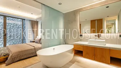 PAT23073: 3-Bedroom Sea View Duplex with Courtyard Garden For Rent in Patong, Phuket. Photo #14