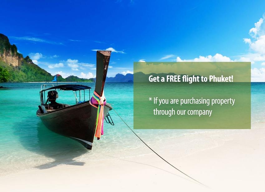 Action FREE FLIGHT : we will cover your Airfare to Phuket !