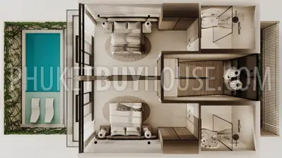 BAN23077: 2-Bedroom Townhouse with Private Pool in Bang Tao, Phuket. Фото #3