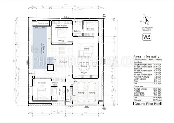 BNJ23083: 2-3 Bedroom Private Pool Villa in Bang Jo, Phuket. Photo #3