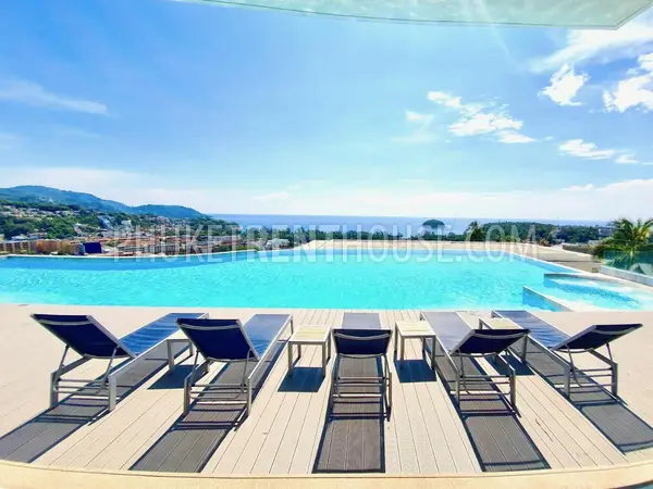 KAT23087: Sea View 2-Bedroom Apartment with Jacuzzi For Rent in Kata, Phuket. Photo #9