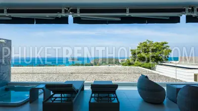 KAT23087: Sea View 2-Bedroom Apartment with Jacuzzi For Rent in Kata, Phuket. Photo #3