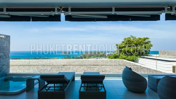 KAT23087: Sea View 2-Bedroom Apartment with Jacuzzi For Rent in Kata, Phuket. Photo #3