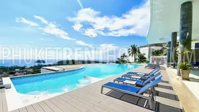 KAT23087: Sea View 2-Bedroom Apartment with Jacuzzi For Rent in Kata, Phuket. Photo #17