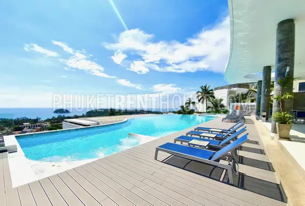 KAT23087: Sea View 2-Bedroom Apartment with Jacuzzi For Rent in Kata, Phuket. Photo #17