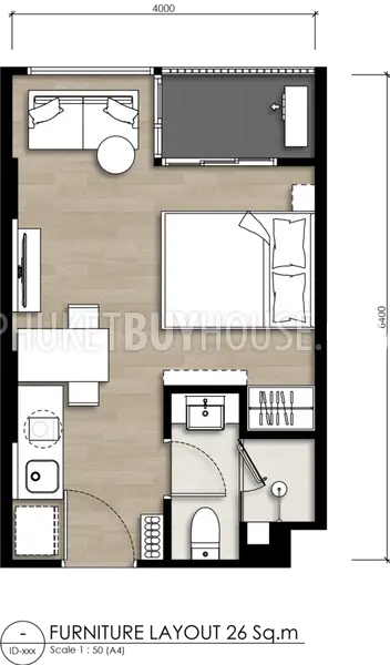BAN22238: Live the Dream in Studio apartment at Bang Tao Beach. Photo #3