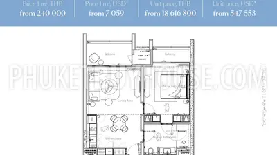 LAY23109: 1-Bedroom Garden View Apartment in Layan, Phuket. Photo #3