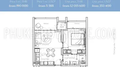 LAY23109: 1-Bedroom Garden View Apartment in Layan, Phuket. Photo #2