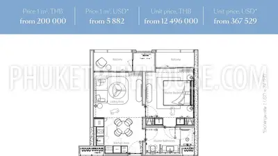 LAY23109: 1-Bedroom Garden View Apartment in Layan, Phuket. Photo #5