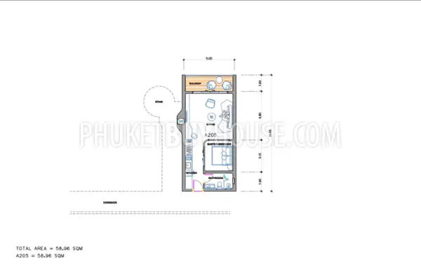 BAN22933: 1-Bedroom Suite with Rooftop Sea Views Near Bang Tao Beach. Photo #2