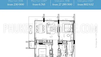 LAY23111: 2-Bedroom Garden View Apartment in Bang Tao, Phuket for Sale. Photo #6