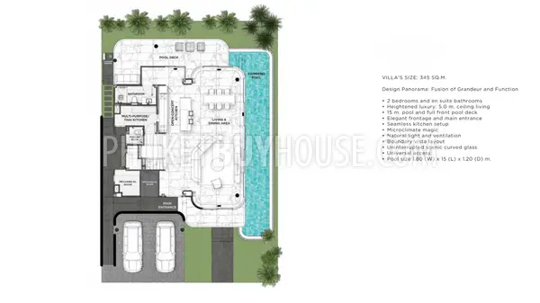 THA23121: 2-Bedroom Private Pool Villa with Forest Views in Thalang, Phuket. Photo #4