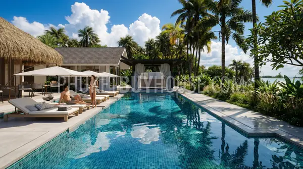 ISL23129: 4-Bedroom Private Pool Villa on Coconut Island, Phuket. Photo #44
