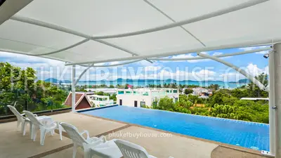 RAW23131: 3-Bedroom Sea View Villa with Infinity Pool in Rawai, Phuket. Photo #2