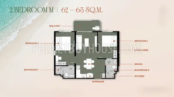 NAY23090: 2-Bedroom Pet-Friendly Condominium in Nai Yang, Phuket. Fotoğraf #4