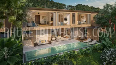 KAM23091: 3-Bedroom Sea View Pool Villa with Rooftop Terrace in Kamala, Phuket