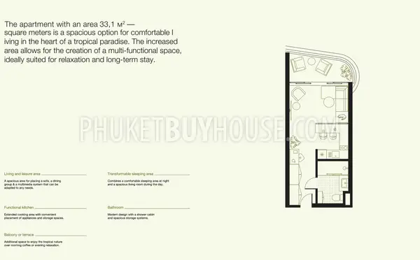 LAY23104: Studio Apartment with Smart Home technology in Layan, Phuket. Photo #3