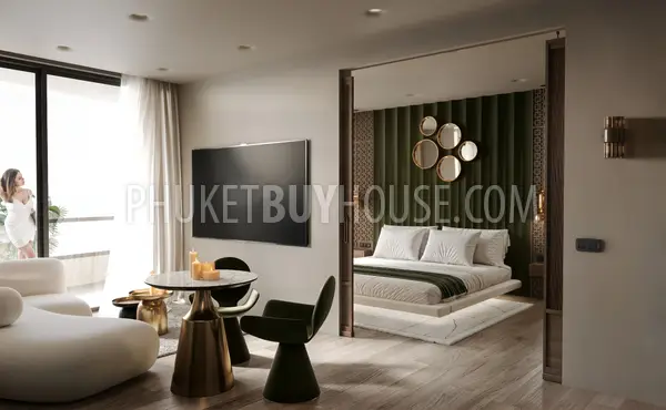 LAY23105: 1-Bedroom Sea View Apartment in Layan, Phuket. Photo #5