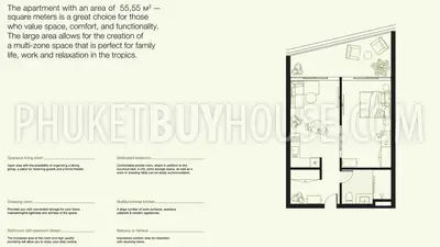 LAY23105: 1-Bedroom Sea View Apartment in Layan, Phuket. Photo #3