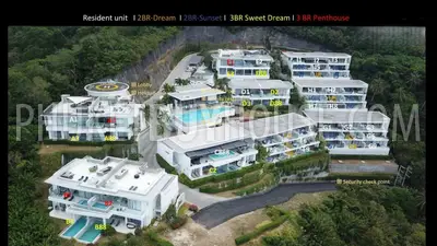 KAT4196: Two bedroom luxury apartment with Sea View on one of the best beaches in Phuket, Kata. Photo #5