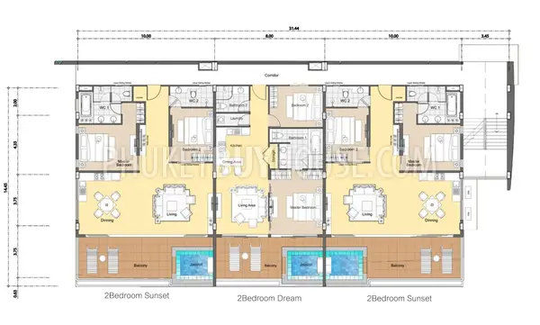 KAT23159: 2-Bedroom Sea View Freehold Residence in Kata For ReSale. Photo #3