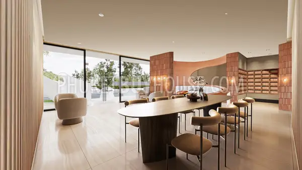 TAL22635: New Stylish 2 Bedroom Apartment in a Modern Condominium in Talang for Sale. Fotoğraf #20