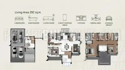 KTH23165: 4-Bedroom Smart Home in Kathu, Phuket. Photo #3