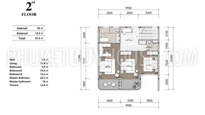 LAY23169: 4-Bedroom Freehold Townhouse in Layan, Phuket. Photo #4