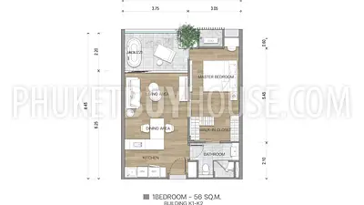 KAT21717: One Bedroom Apartment in Kata Area. Photo #12