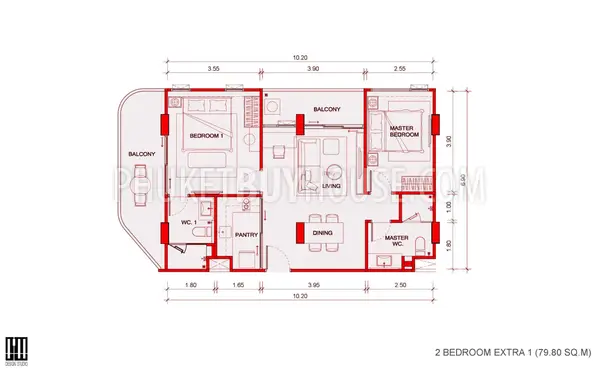 BAN7167: Two Bedroom Apartment with Garden View in Bang Tao. Photo #10
