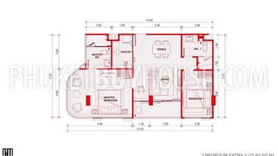 BAN7167: Two Bedroom Apartment with Garden View in Bang Tao. Photo #11