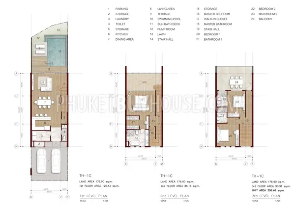 BAN23178: 3-Bedroom Private Pool Townhome in Bang Tao, Phuket. Photo #16