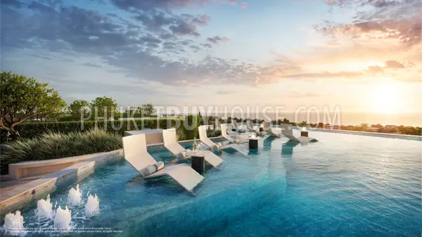 KAR23180: 2-Bedroom Condominium Near Karon Beach with Rooftop Pools Phuket. Photo #12