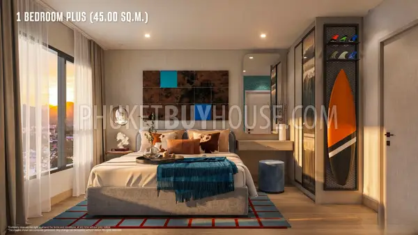 KAT23182: 1-Bedroom Plus Apartment with Extra Living Space in Kata, Phuket. Photo #3