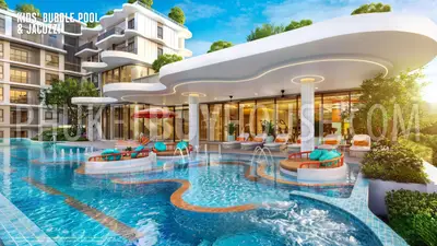 KAT23183: 2-Bedroom Penthouse with Private Rooftop in Kata, Phuket. 照片 #7