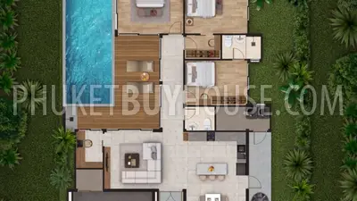 TAL7346: Cosy Three Bedroom Villa in Thalang. Photo #17