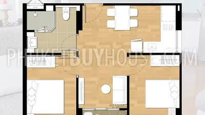 BAN4183: Spacious apartment in Bang Tao area near Beach. Photo #2